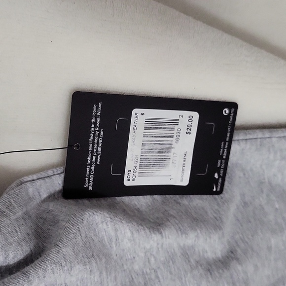 Nike Kids Gray Tee with Red and Black Design - Picture 3 of 4